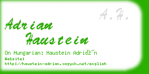 adrian haustein business card